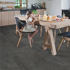 Плитка ПВХ Quick Step Livyn Ambient Click Plus AMCP AMCP40035   Сланец чёрный фото 5 | FLOORDEALER